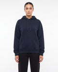 Women's Heavyweight Hoodie in Navy, front view