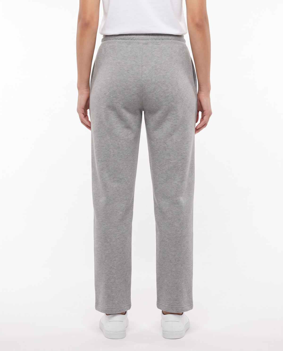 Women's Heavyweight Sweatpant in Grey Marle, back view