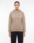 Women's Heavyweight Hoodie in Sand, front view