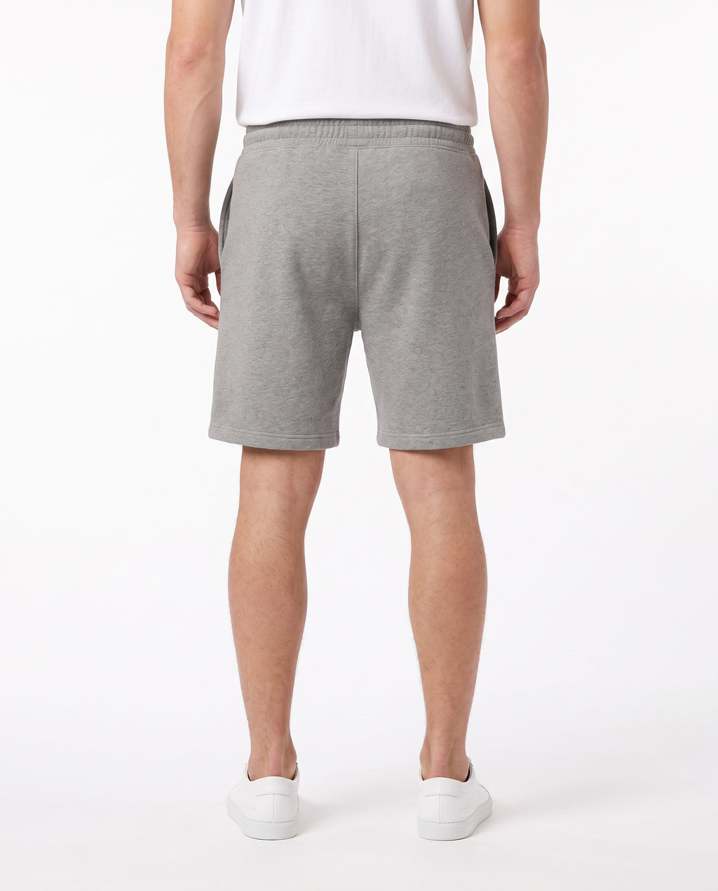 Men's Heavyweight Short in Grey Marle, back view