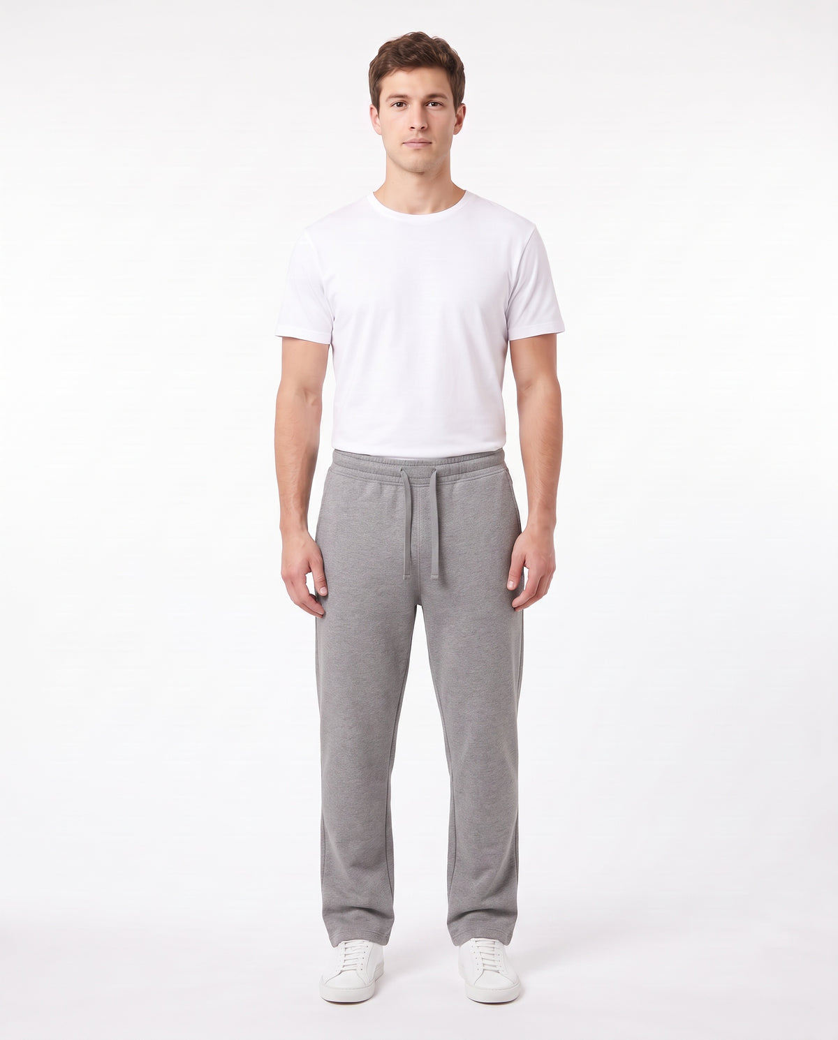 Men's Heavyweight Sweatpant in Grey Marle, front view