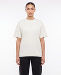 Women's Heavyweight Blank Tee in Off White, front view