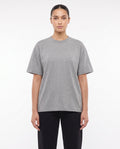 Women's Heavyweight Blank Tee in Grey Marle, front view