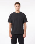 Men's Heavyweight Blank Tee in Washed Black, front view