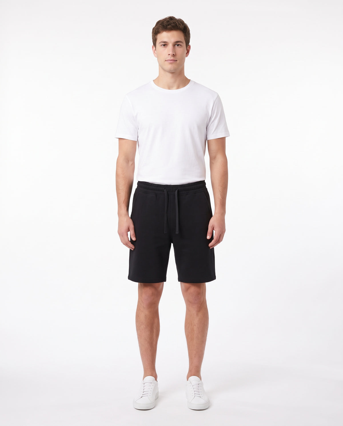 Men's Heavyweight Short in Black, front view