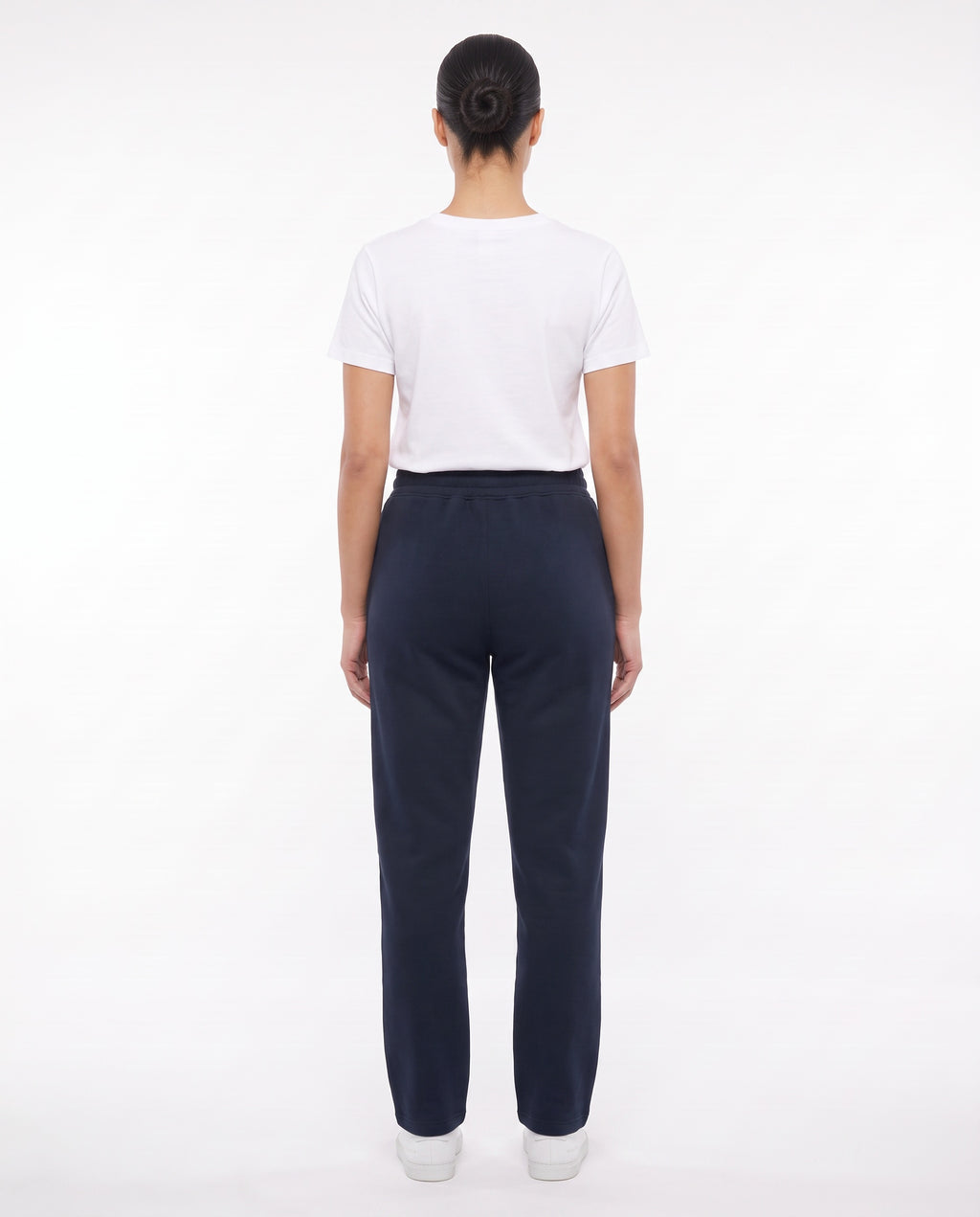 Women's Heavyweight Sweatpant in Navy, back view