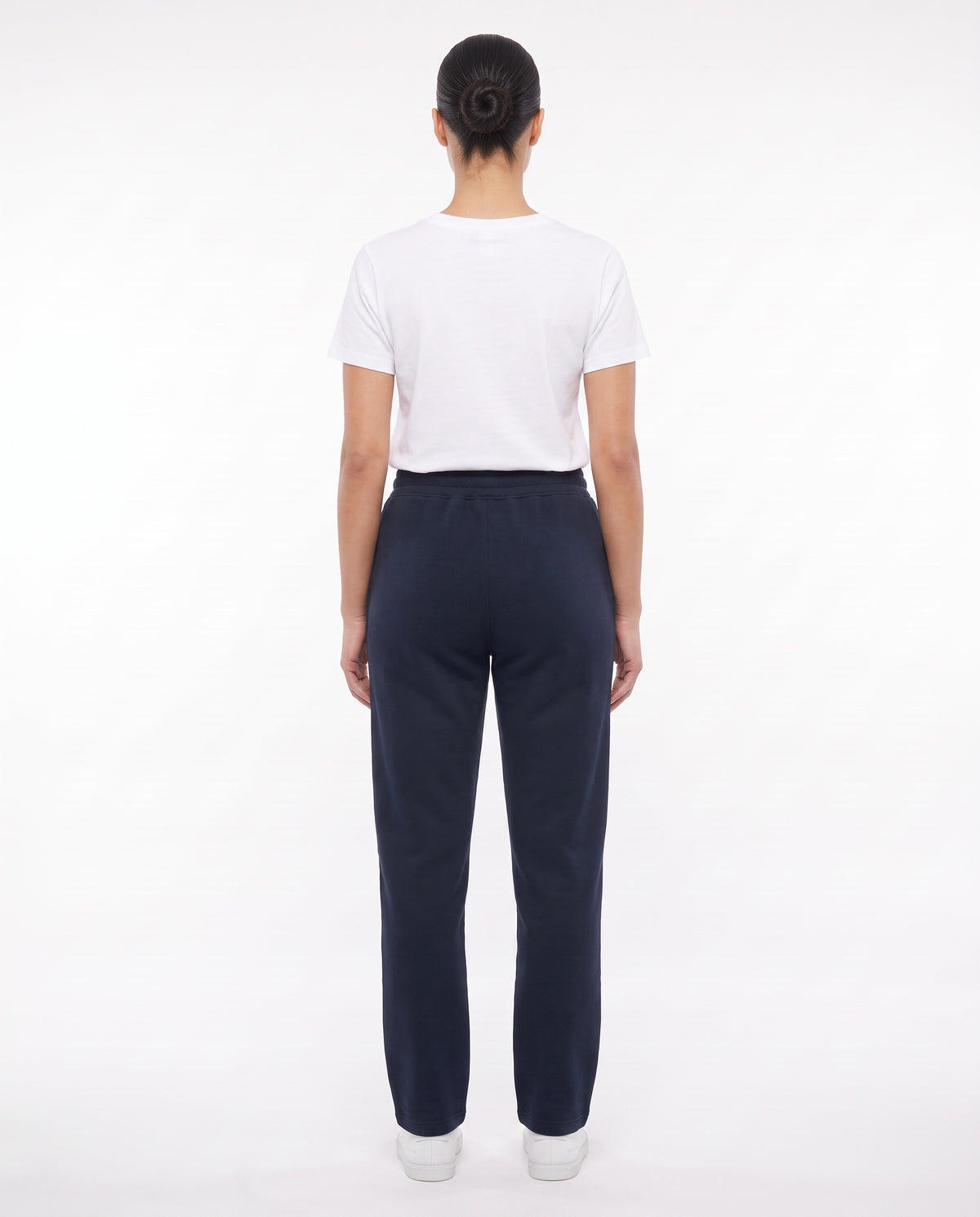 Women's Heavyweight Sweatpant in Navy, back view