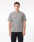 Men's Heavyweight Blank Tee in Grey Marle, front view