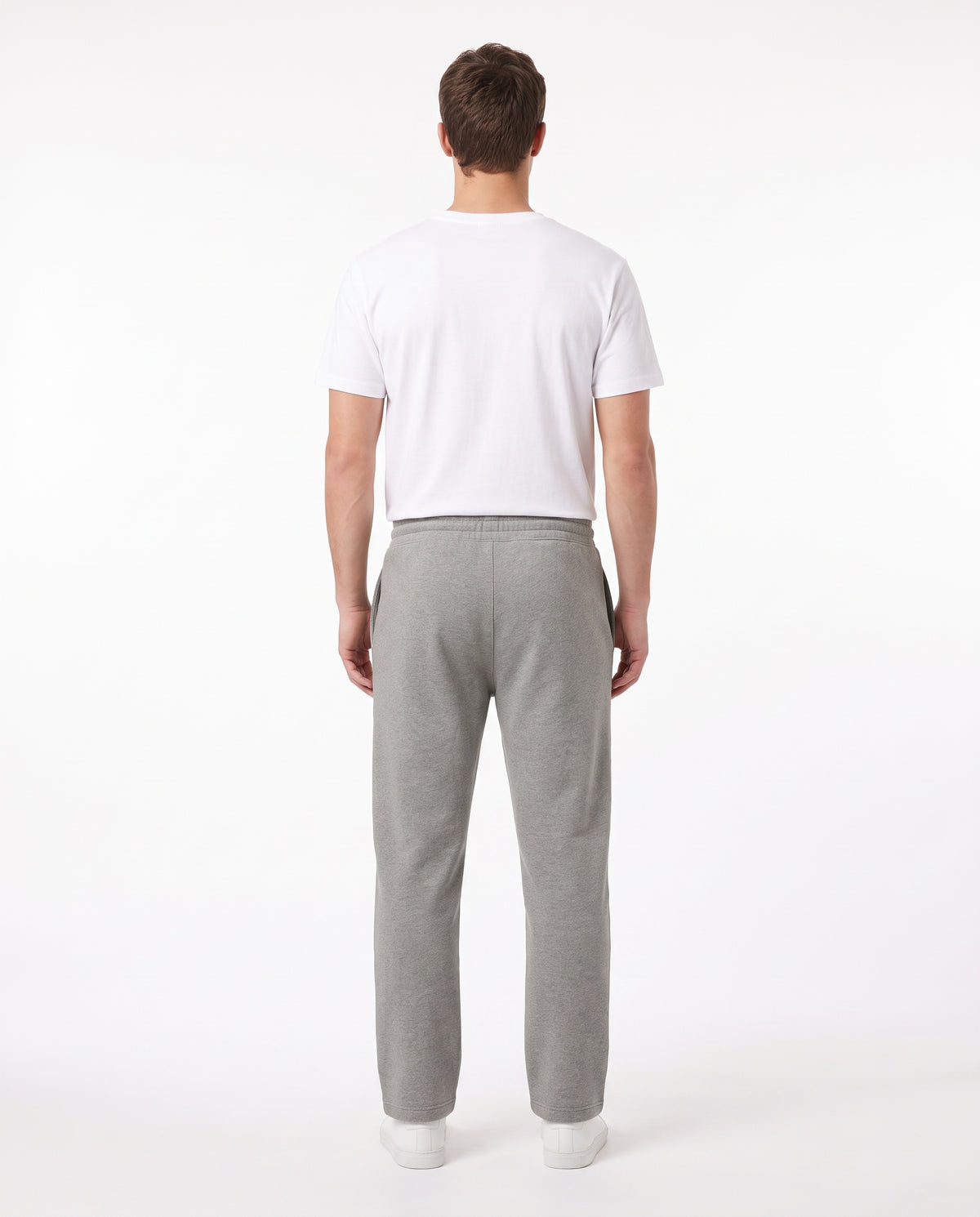 Men's Heavyweight Sweatpant in Grey Marle, back view