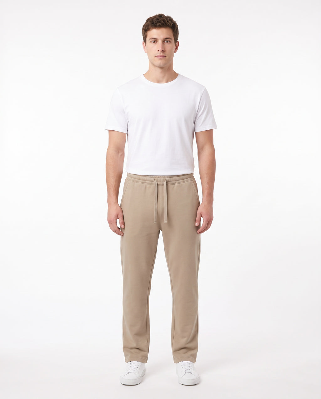 Men's Heavyweight Sweatpant in Sand, front view