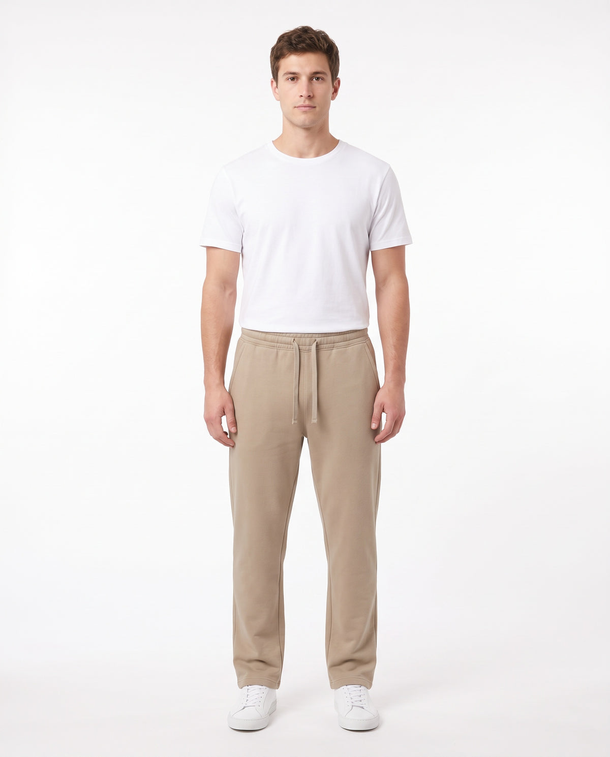 Men's Heavyweight Sweatpant in Sand, front view
